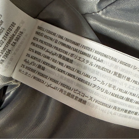 Abercrombie & Fitch Dad Coat Size Large Petite - Picture 10 of 10